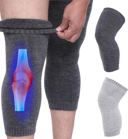 Ultra-Warm Wool Leg Warmers – Knee-High Winter Comfort with Soft Fleece Lining (Unisex | 1 Pair - Random Color)